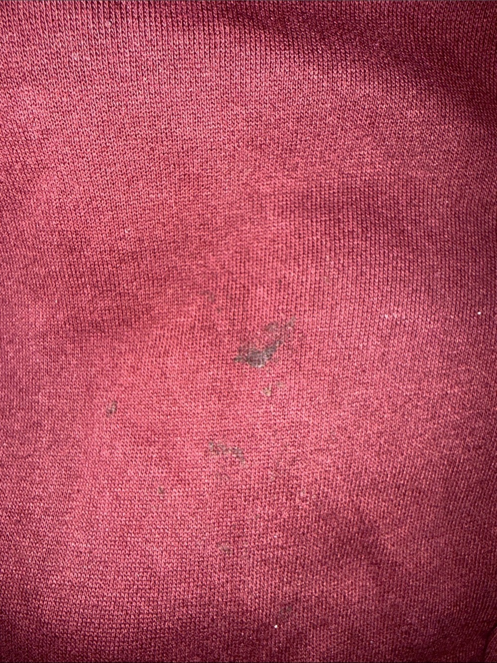 Harry Potter Hogwarts Burgundy Track Joggers *marks on right knee - Picture 4 of 4
